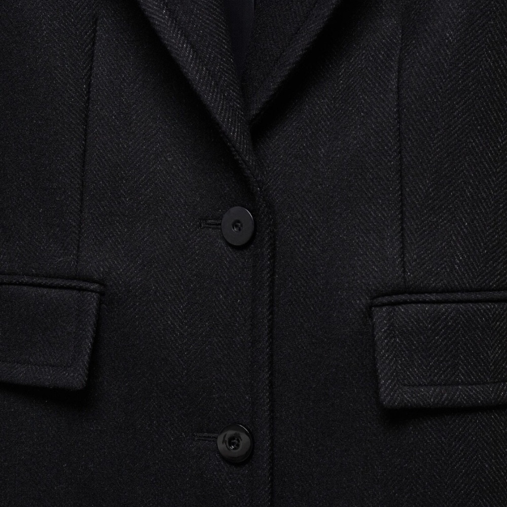 Mango Black Long Coat - Picture 4 of 4
